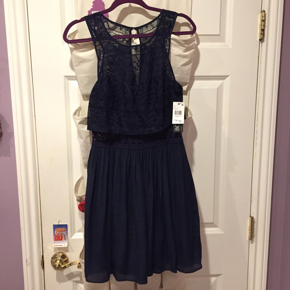 BCX Navy lace dress